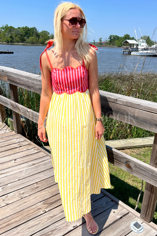 Taylor dress, lemon orange