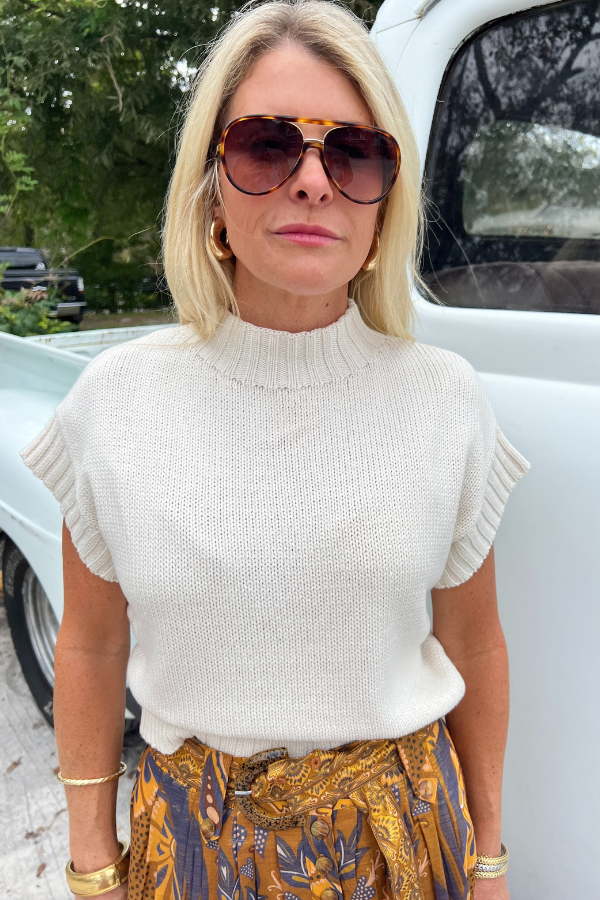 Thea sweater, ivory