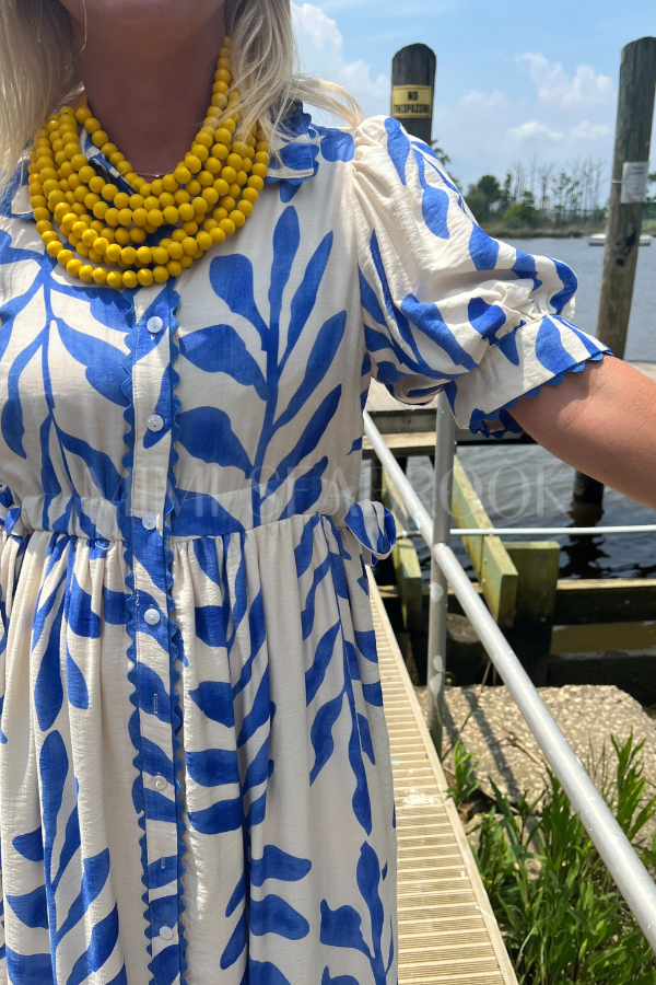 Tia dress, blue