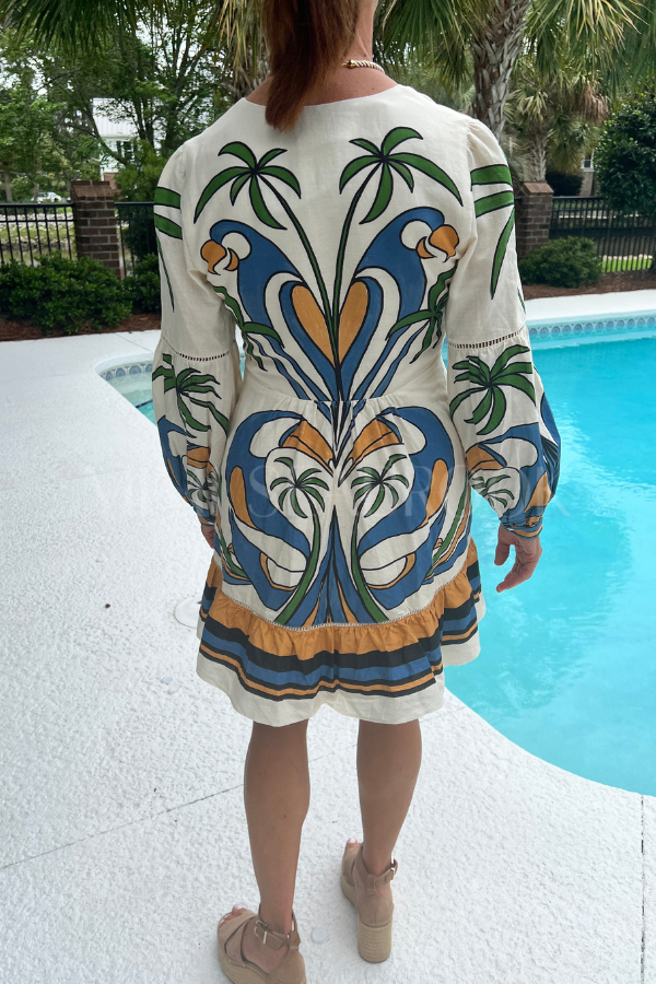 Tropical Graphic Mini Dress by Farm Rio