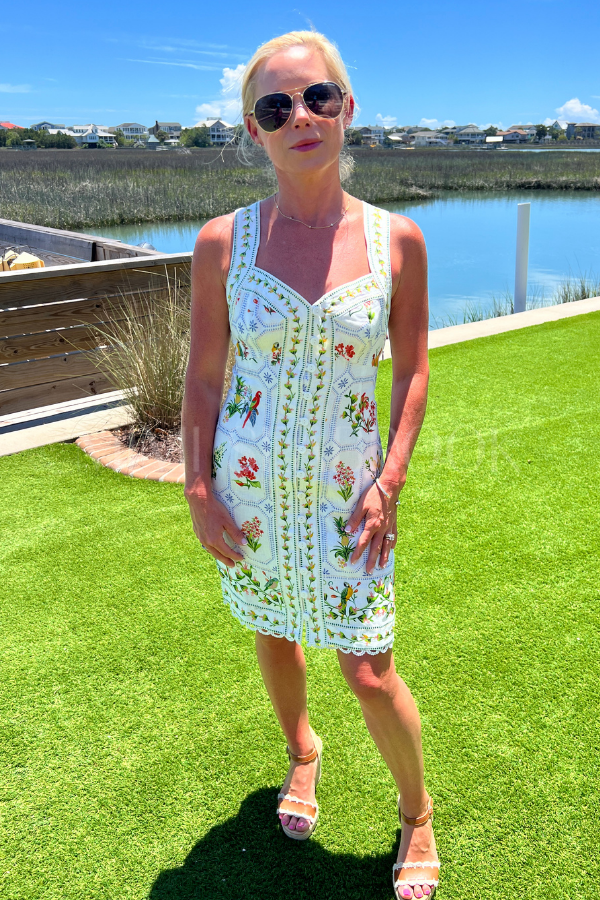 Tropical Porcelain Mini Dress by Farm Rio