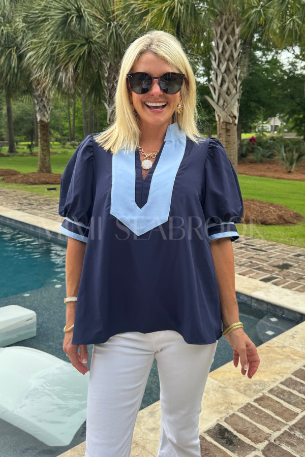 Tucker top, navy