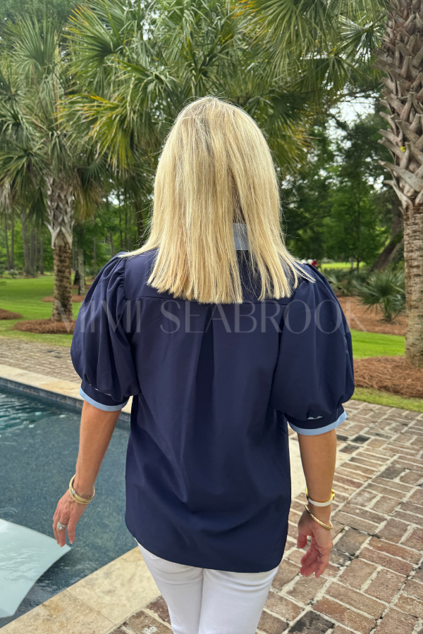 Tucker top, navy