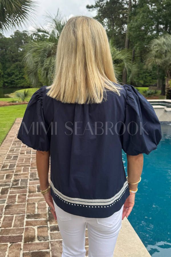 Tucker top, navy