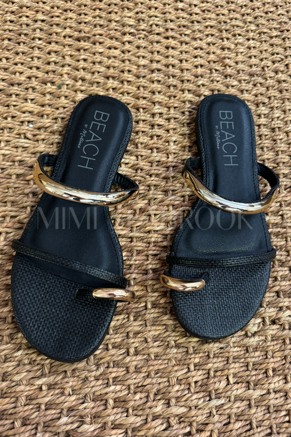 Vacay sandals, black