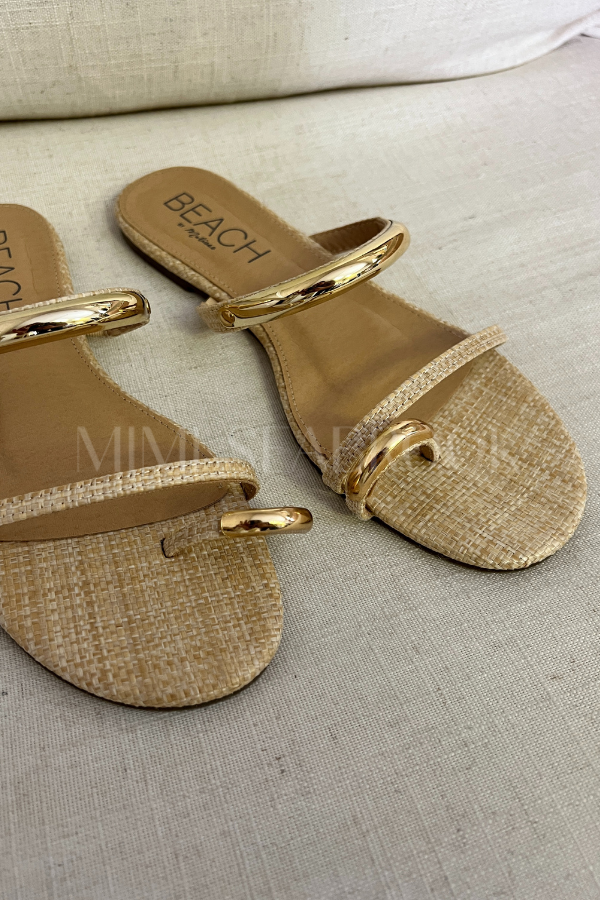 Vacay sandals, natural