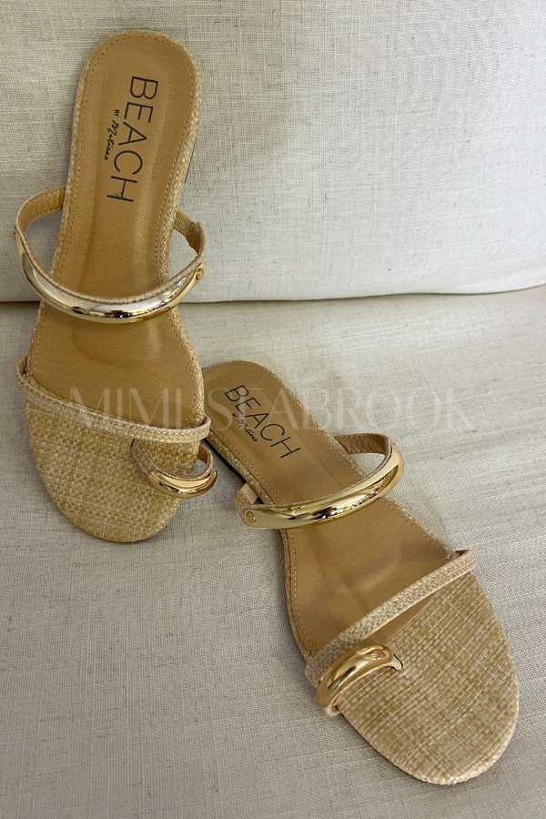 Vacay sandals, natural