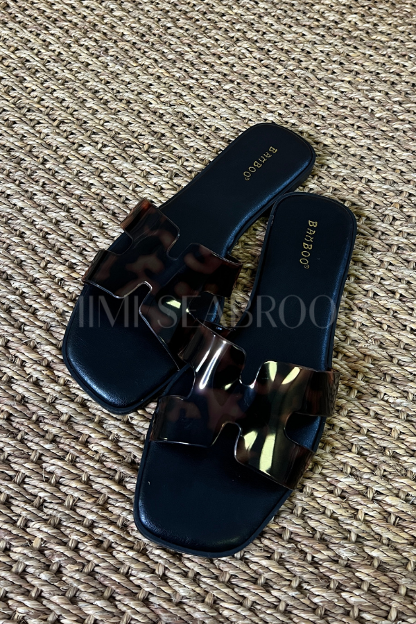 Verity sandals, tortoise