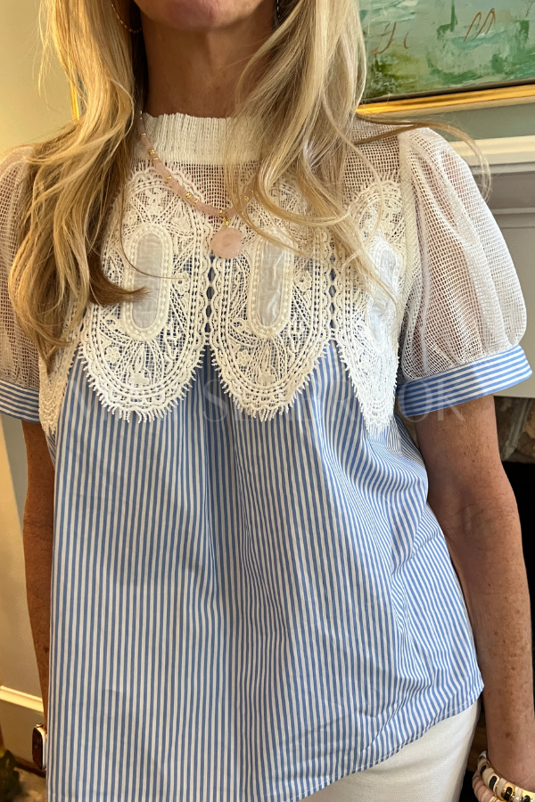 Vickie top, blue