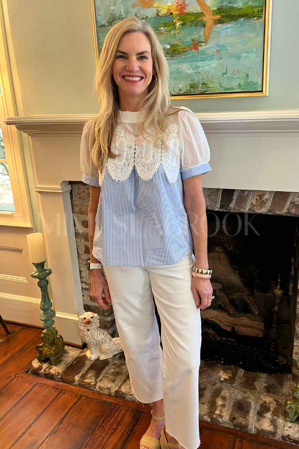 Vickie top, blue