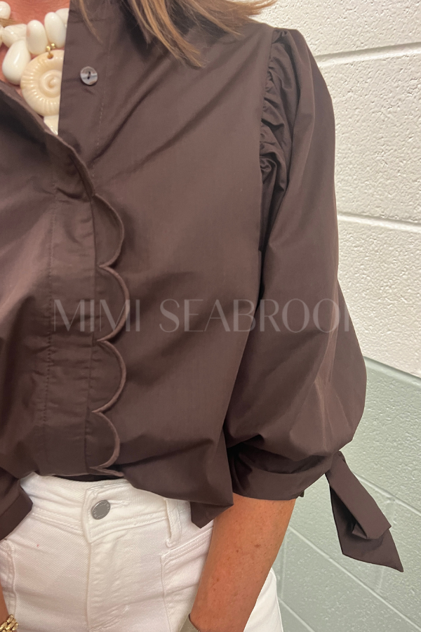 Warren top, brown