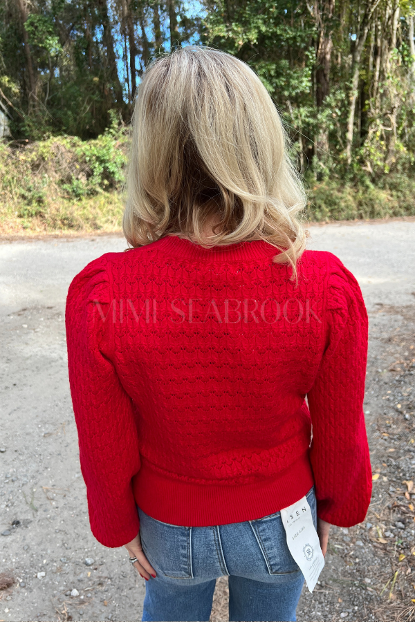 Welker sweater, red