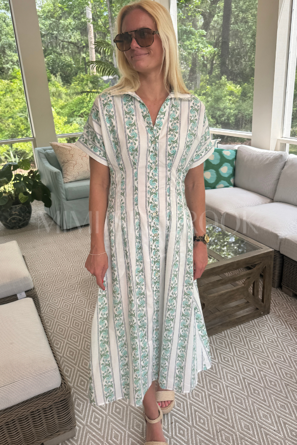 Wentworth dress, green