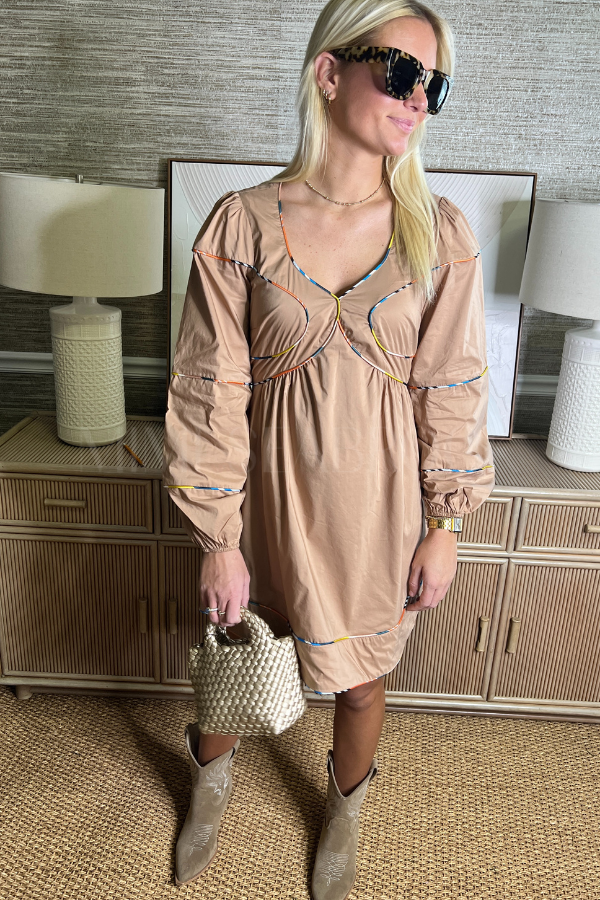 Wesley dress, tan