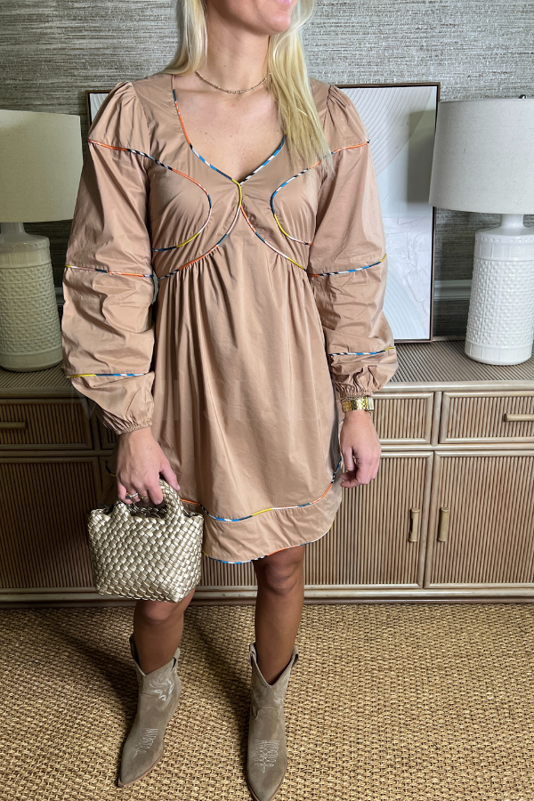 Wesley dress, tan