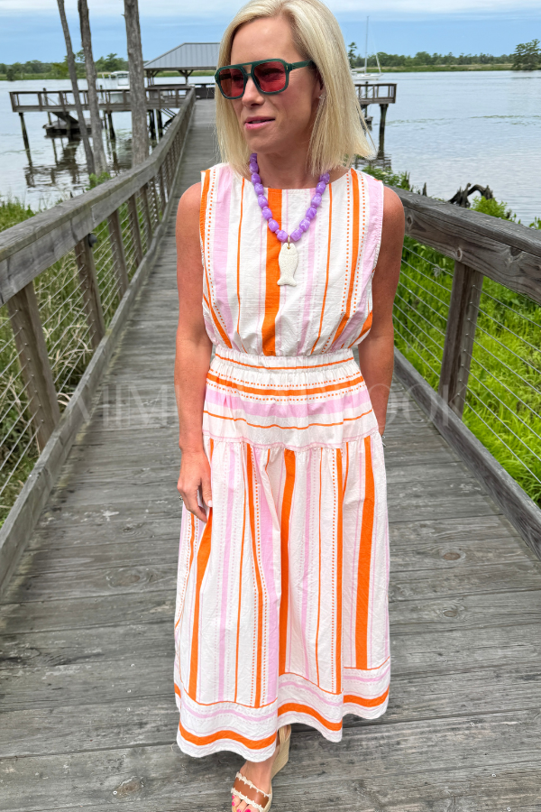 Whitby dress, pink