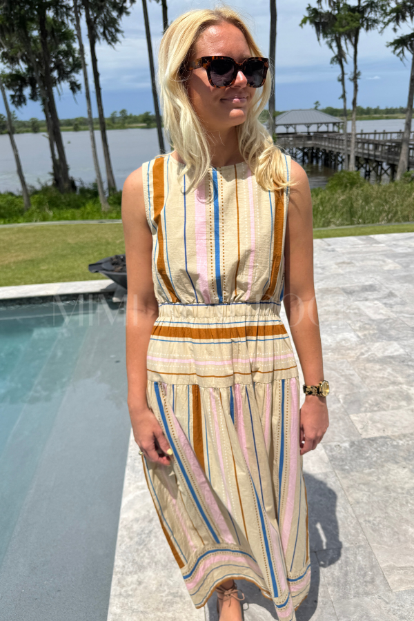 Whitby dress, tan