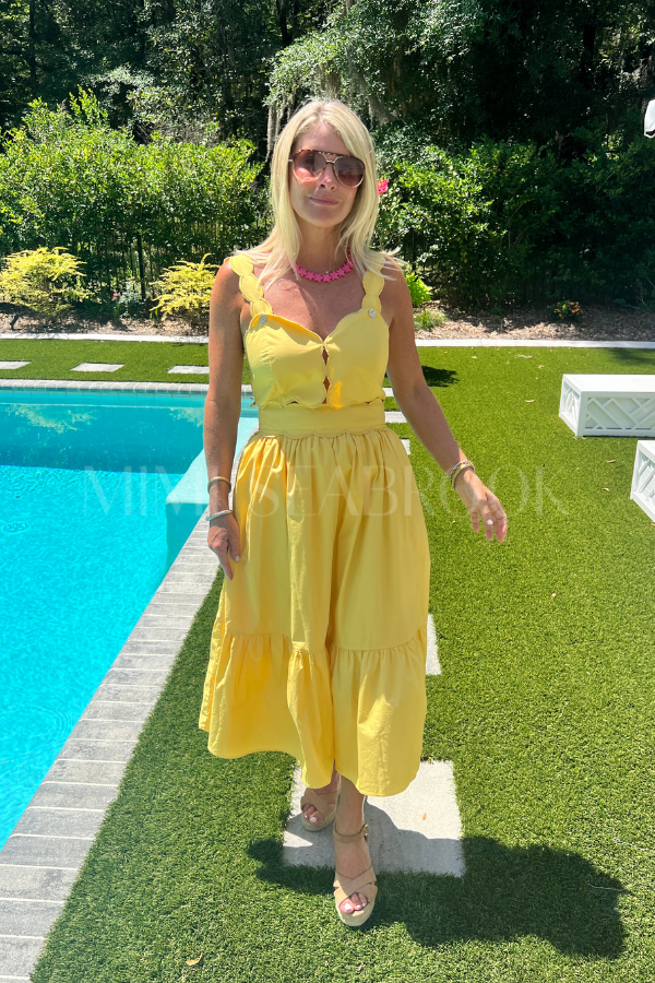 Whittier dress, lemon