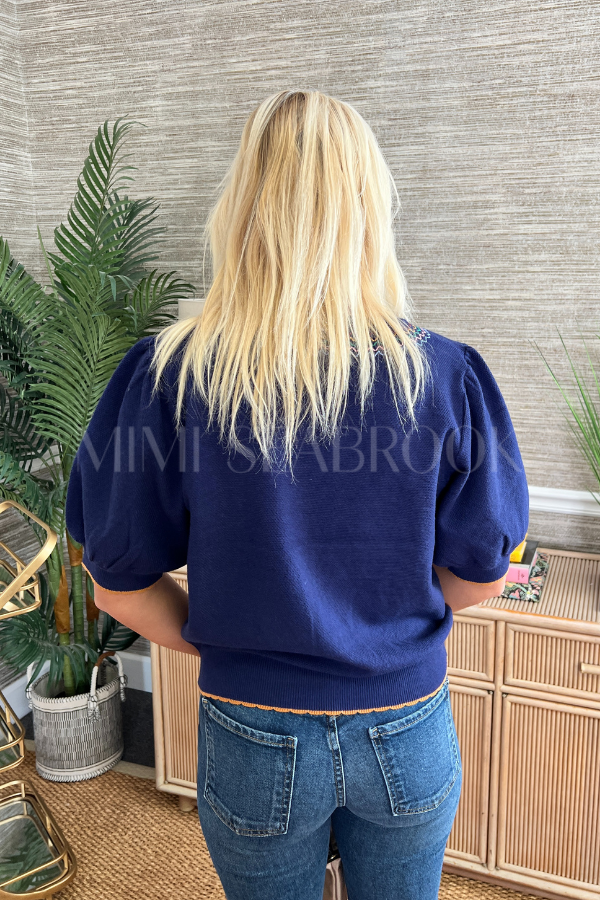 Windham embroidered top