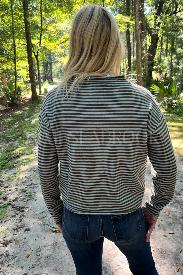 Winnie sweater, blue/brown