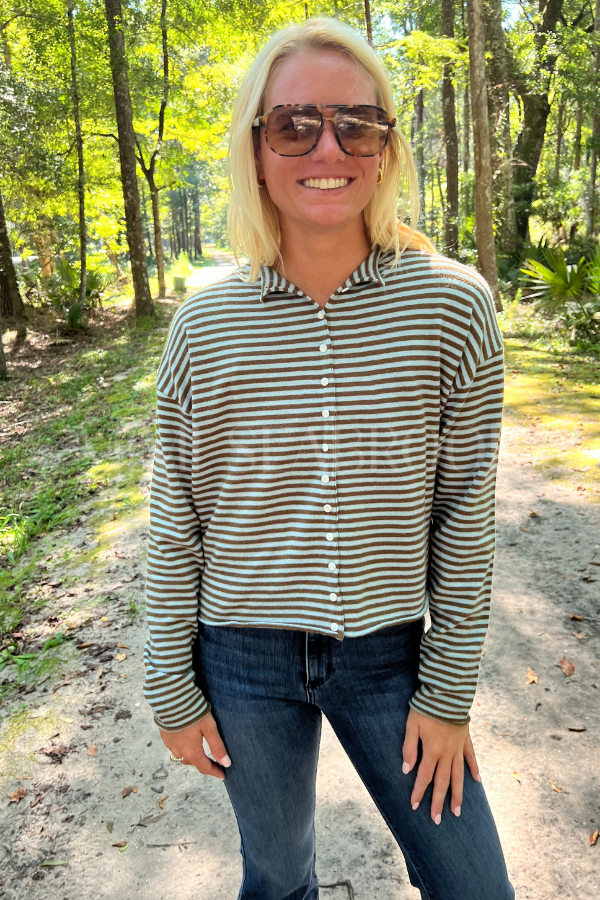 Winnie sweater, blue/brown