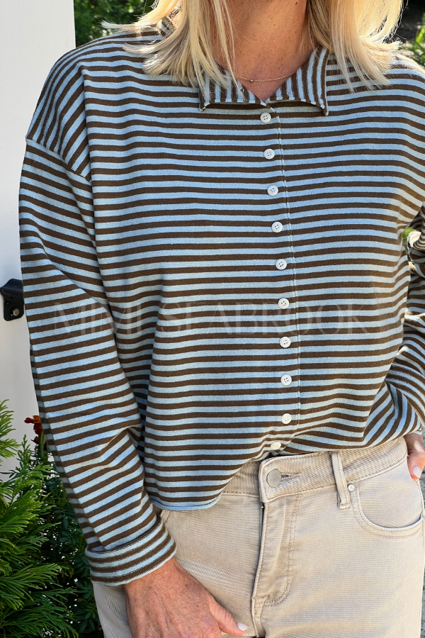 Winnie sweater, blue/brown