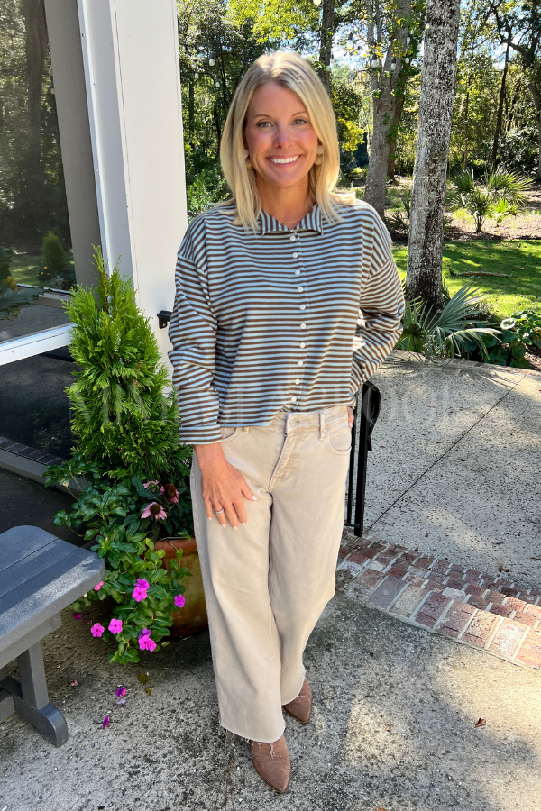 Winnie sweater, blue/brown