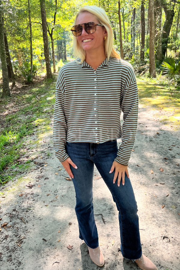 Winnie sweater, blue/brown