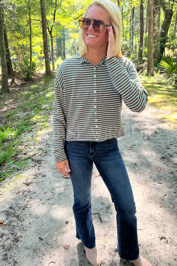 Winnie sweater, blue/brown