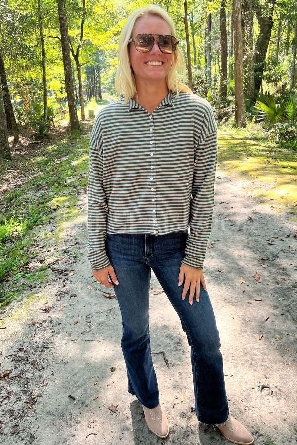 Winnie sweater, blue/brown