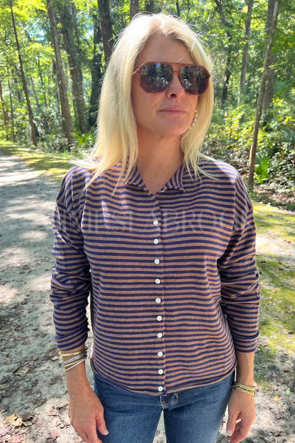 Winnie sweater, brown/navy