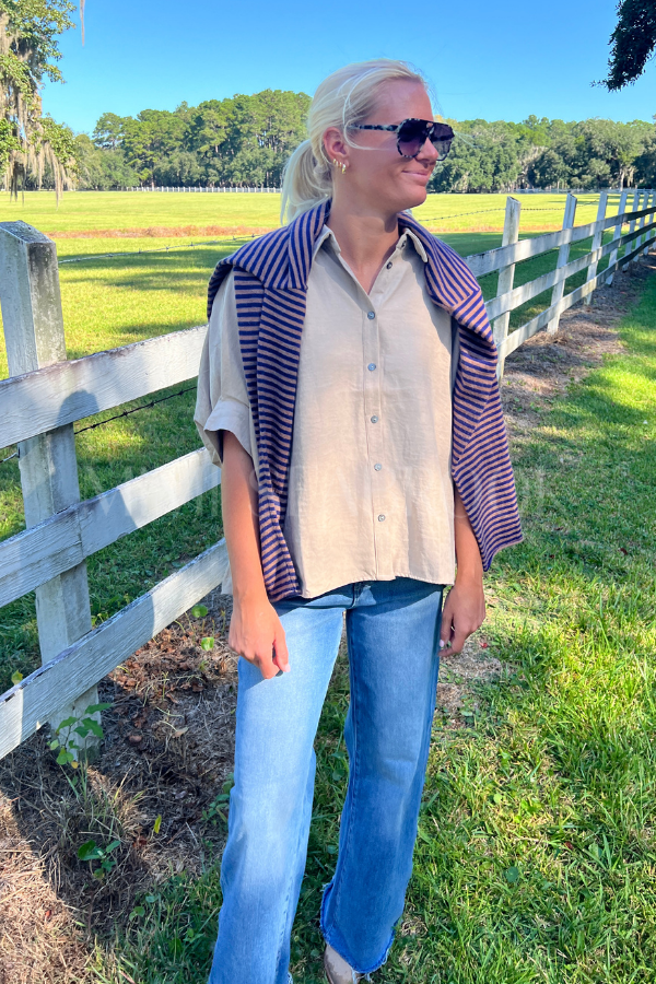 Winnie sweater, brown/navy