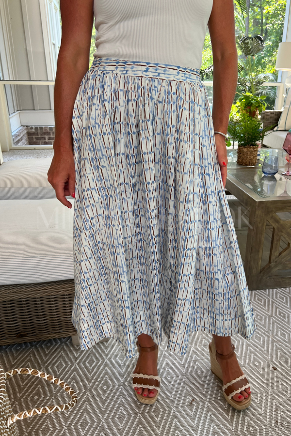 Winsor skirt, blue brown