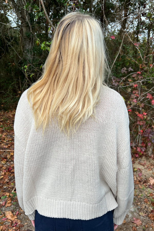 Winston sweater, stone