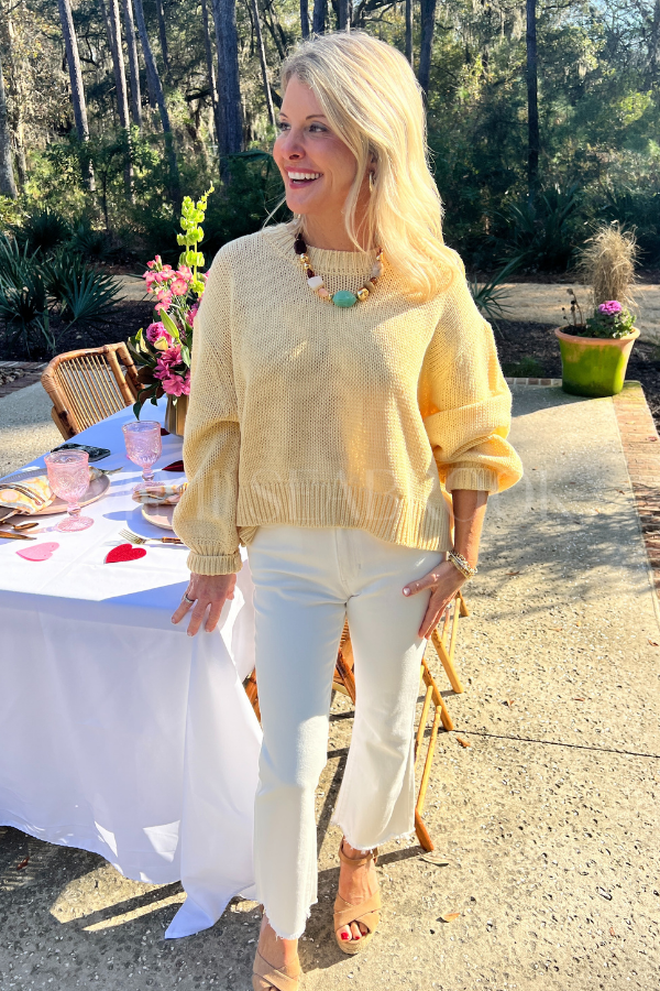 Winston sweater, yellow