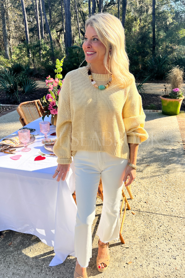 Winston sweater, yellow