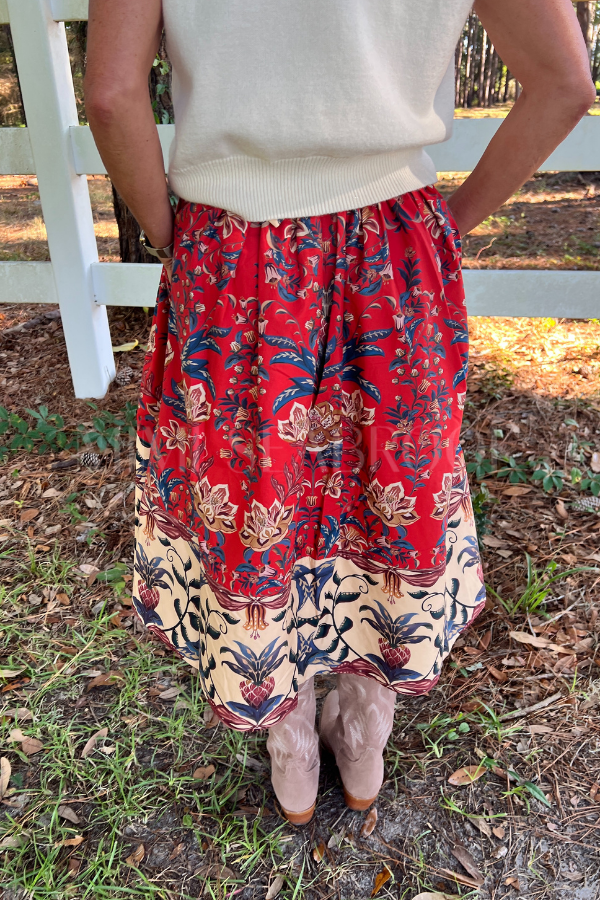 Winter Breeze Midi Skirt by Farm Rio