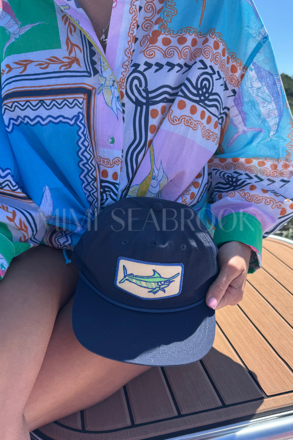 Winyah Hat x King + Pitt, Navy Marlin