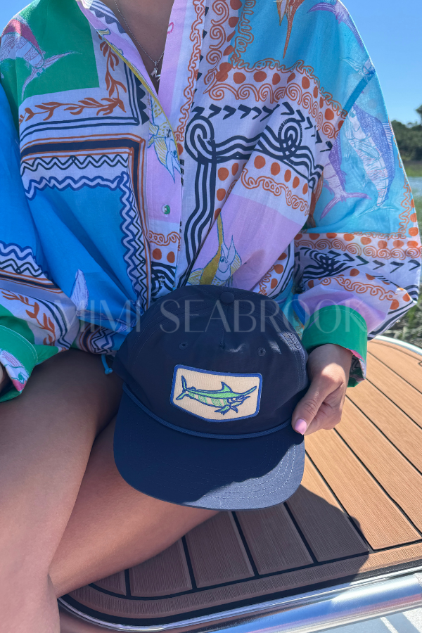 Winyah Hat x King + Pitt, Navy Marlin