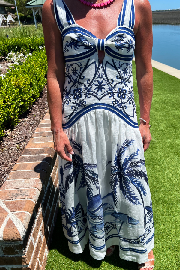 Wonderful City Mix Maxi Dress by Farm Rio