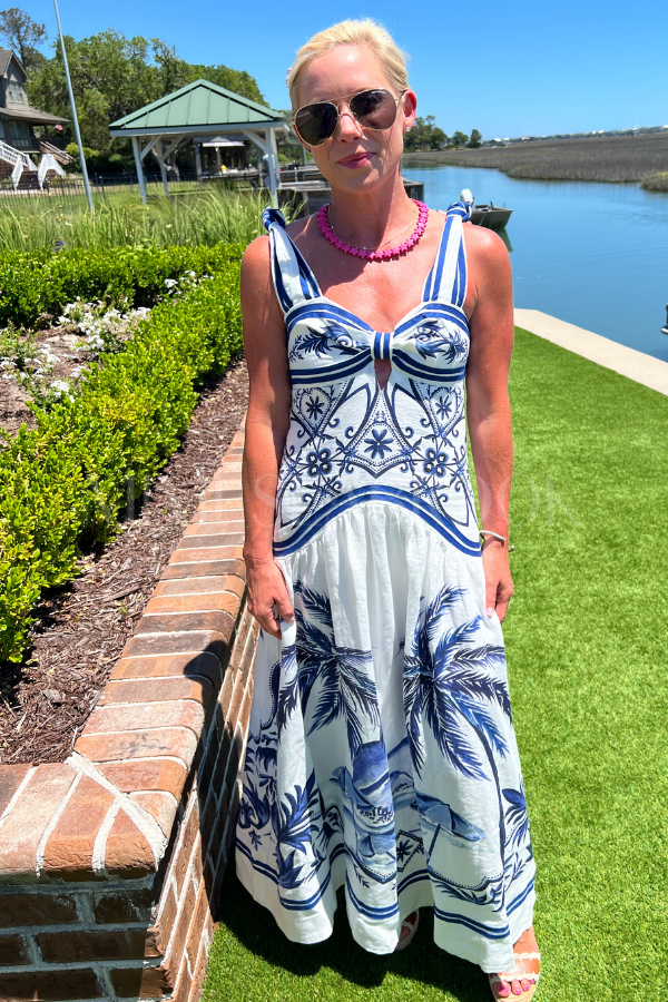 Wonderful City Mix Maxi Dress by Farm Rio