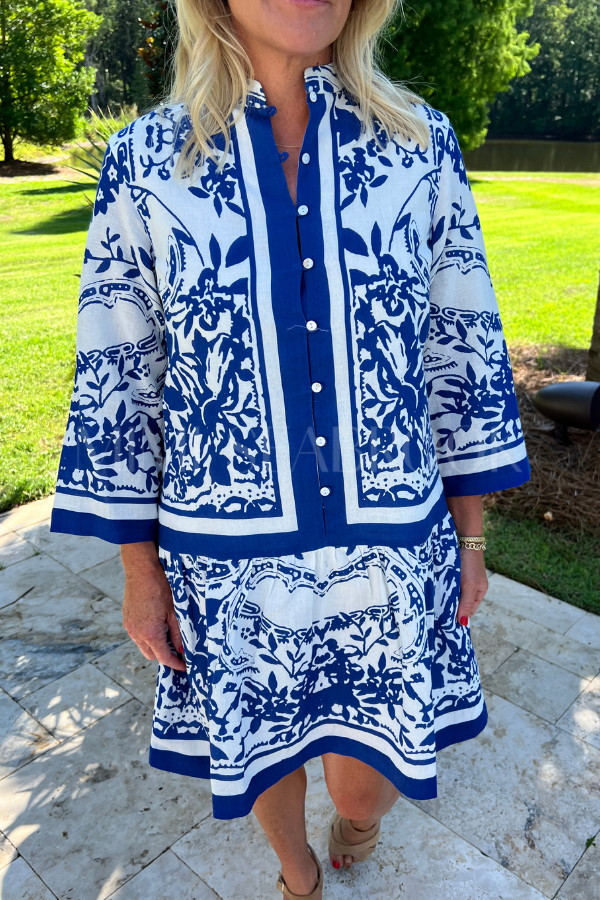 YUÈ MINI DRESS, Altesse Print by Cleobella
