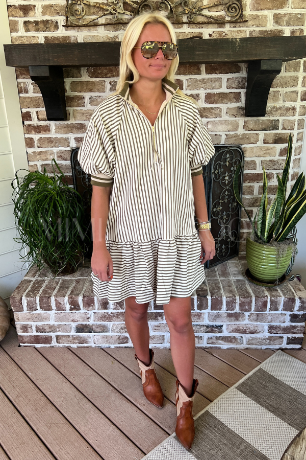 Mina dress, olive