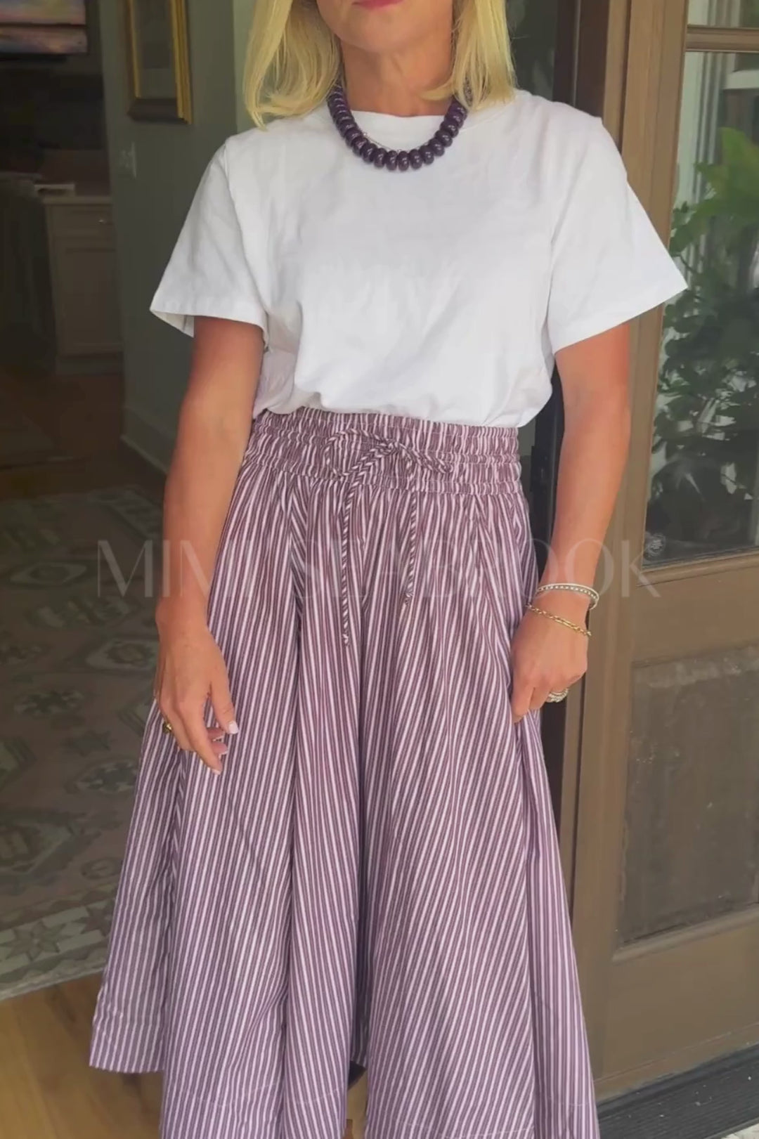 Rina Skirt, Bremen Brown/plum by Oliphant