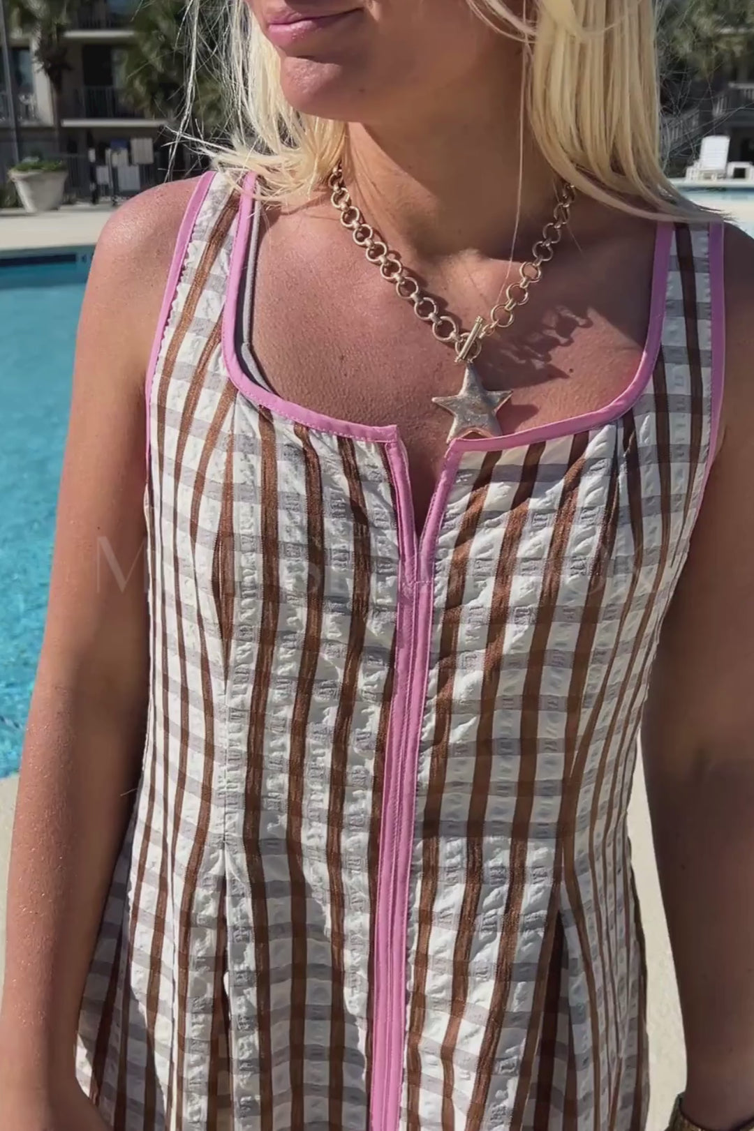 Worchester dress, brown