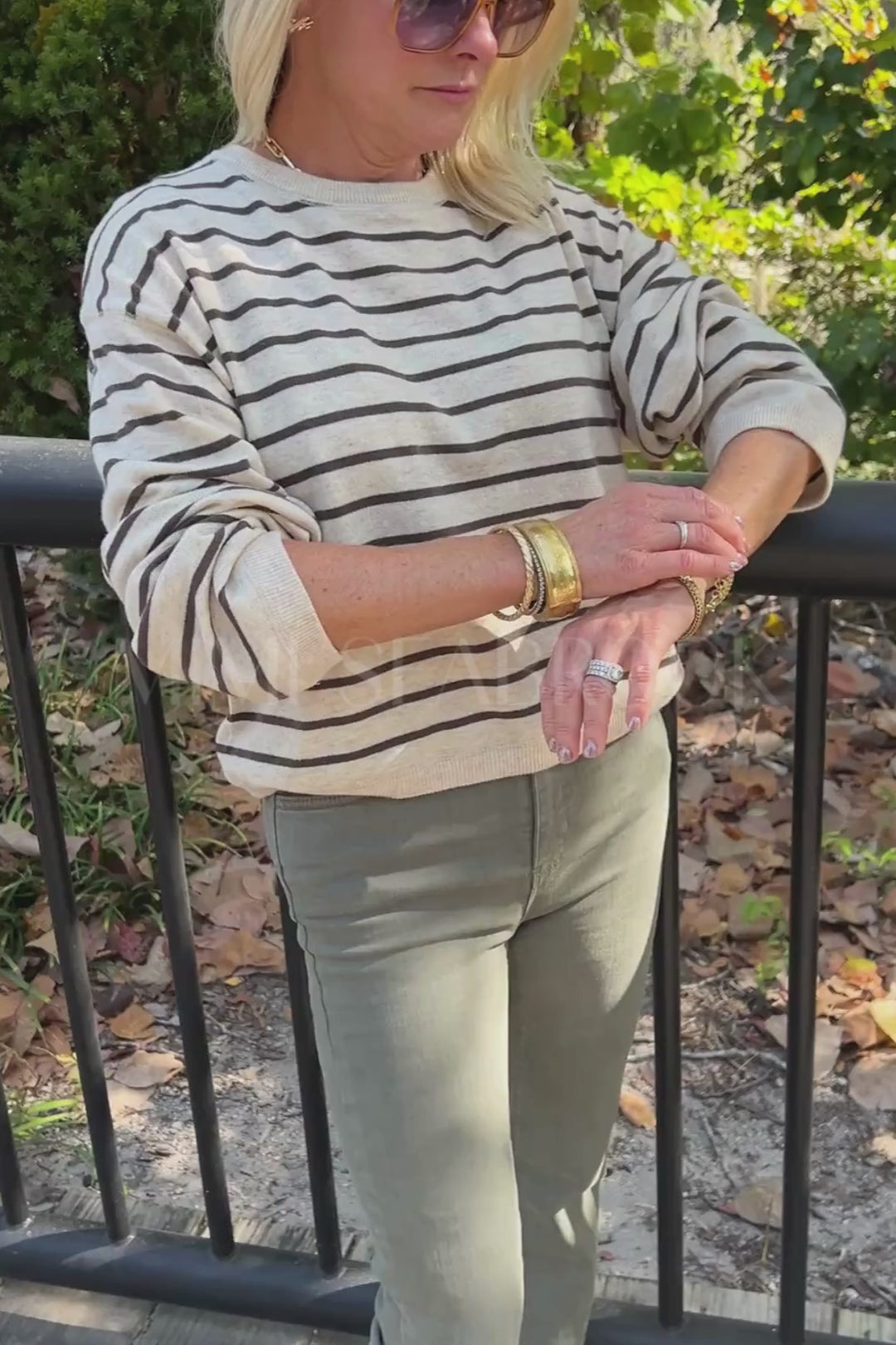 Ginny sweater, oatmeal/charcoal