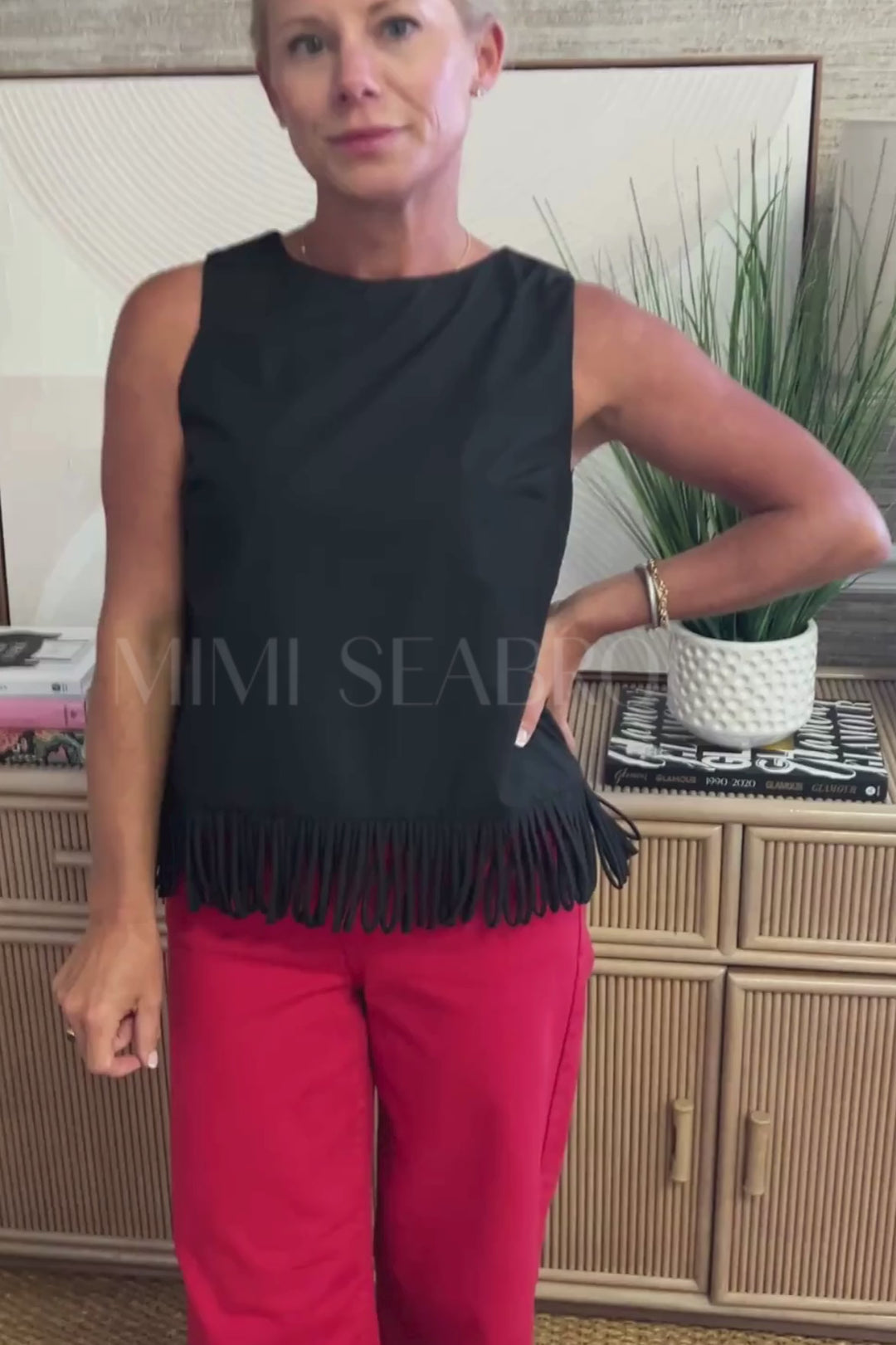 Nadine top, black