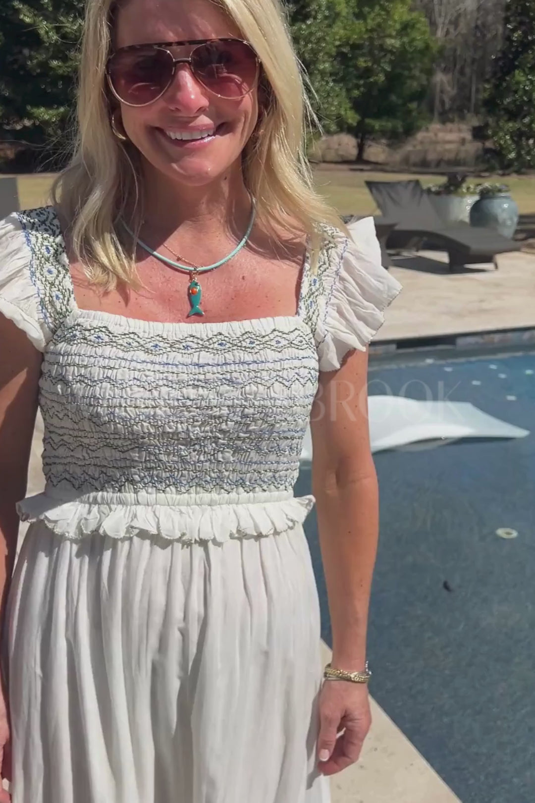 Ginerva Ankle Dress, Ivory by Cleobella