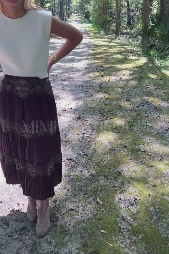 Cecil skirt, burgundy