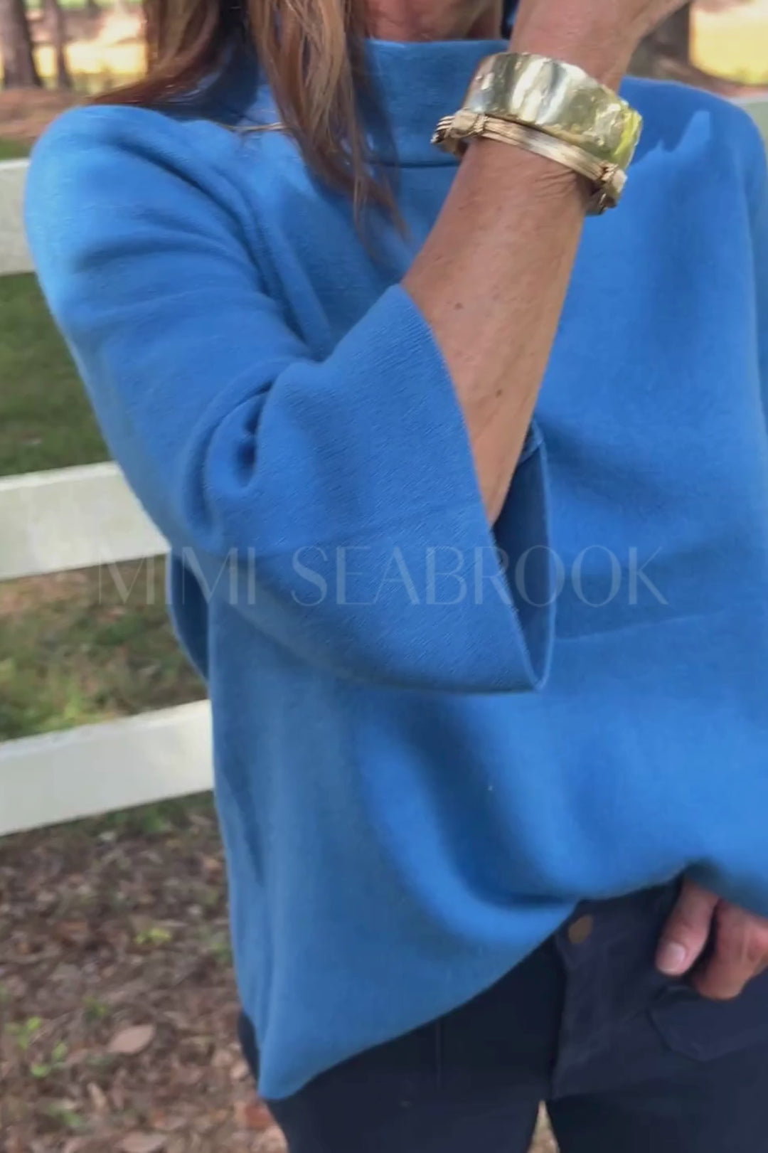 Hillcrest sweater, french blue